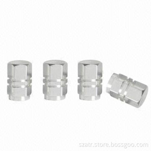 Tire Valve Caps, Made of Steel, Aluminum, Brass or Plastic Materials